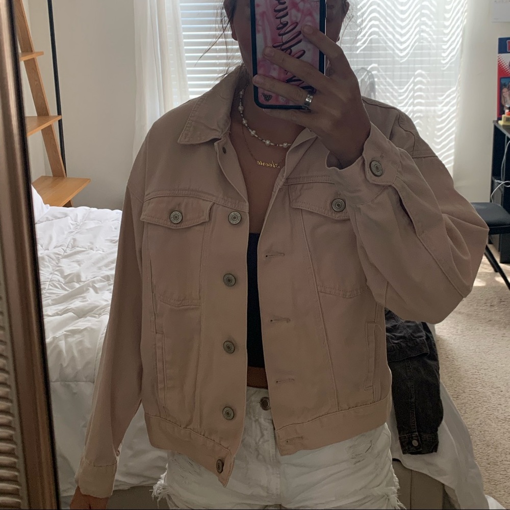 Pink Denim Jacket